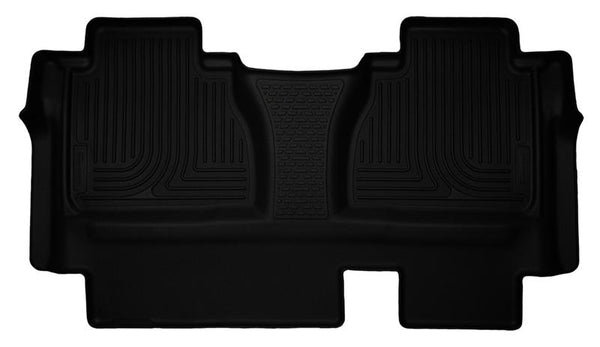 Pickup Weatherbeater Black 2nd Seat Floor Liners Double Cab — 14-15 Toyota Tundra