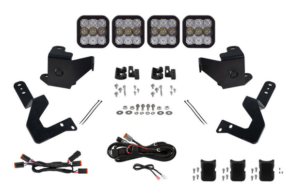 SS5 Grille CrossLink Lightbar Kit - Sport White Combo — 2024 Toyota Tacoma