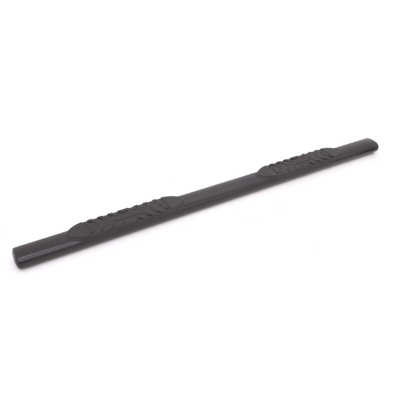 5in. Oval Straight Steel Nerf Bars Access Cab - Black — 05-17 Toyota Tacoma