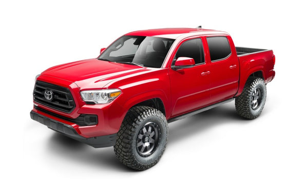 Trail Slider Steps Crew Cab All Beds - SRW - Textured Black — 16-20 Toyota Tacoma