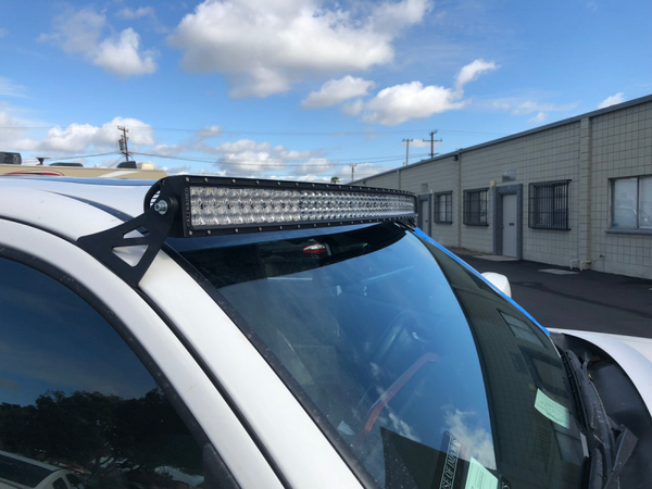 52 Curved Led Light Bar Roof Brackets Kit - Brackets W/ 5D Optic Os — 05-23 Toyota Tacoma
