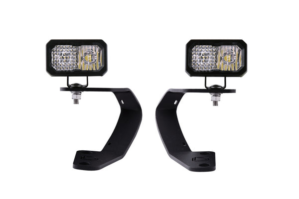 Stage Series 2in LED Ditch Light Kit Sport - White Combo — 10-21 Toyota 4Runner