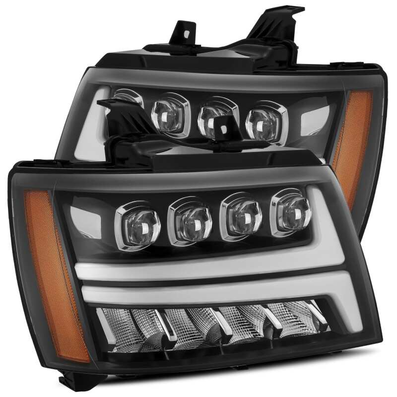 PRO-Series Projector Headlights Chrome w/Seq. Sig. + DR — 07-13 Toyota Tundra