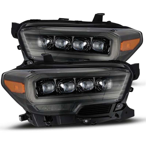 NOVA LED Projector Headlight Plank Style Alpha Black w/Activation Light — 16-20 Toyota Tacoma