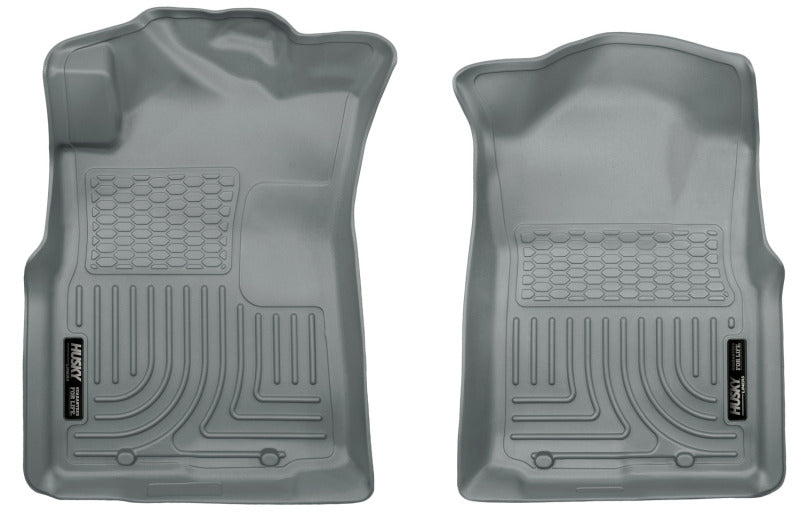 Crew/Extended/Standard Cab WeatherBeater Front Grey Floor Liners — 05-15 Toyota Tacoma