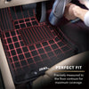 Kagu 1st Row Floormat - Black — 2010-2012 Toyota 4Runner