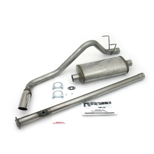 (Xtra Cab) 2.4L/2.7L 409SS Pass Side Single Exit Cat-Back Exhaust — 95-99 Toyota Tacoma
