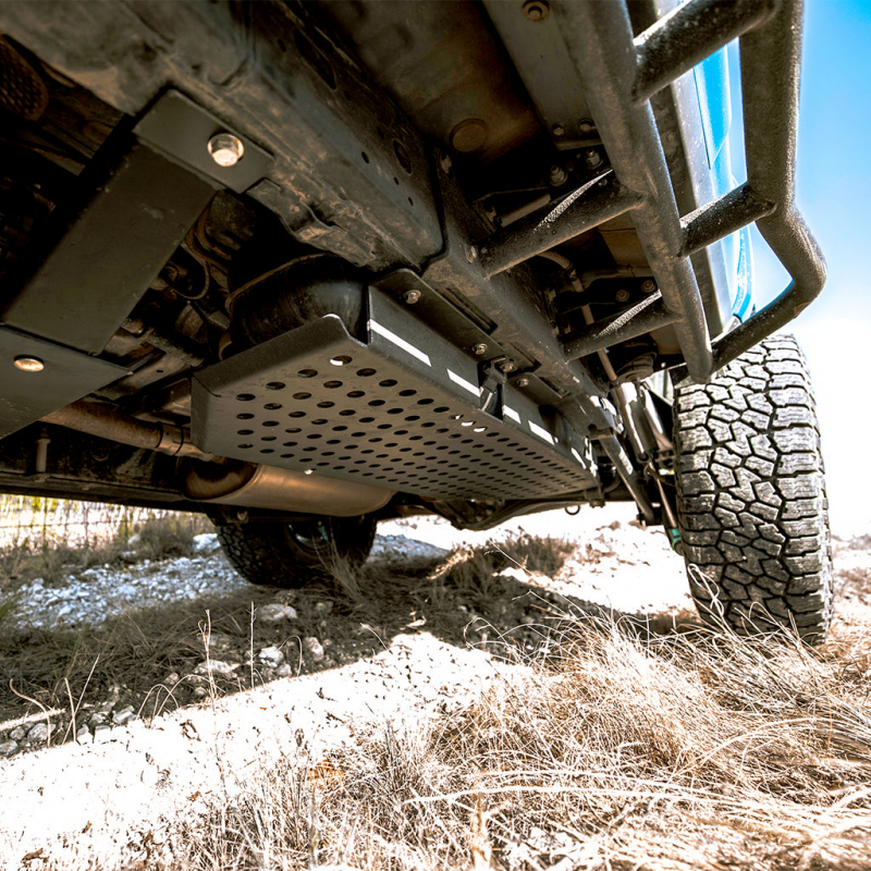 Fuel Tank Skid Plate - Aluminum Powder Coat — 17-24 Toyota 4Runner