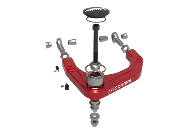 Control Upper Control Arms - Red Anodized Billet Aluminum — 05-23 Toyota Tacoma