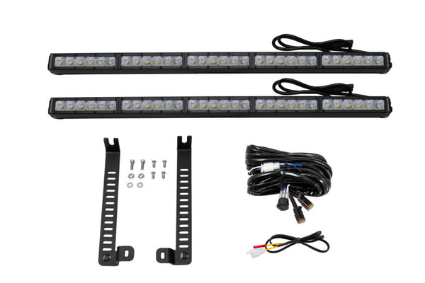 SS30 Dual Stealth Lightbar Kit - White Driving — 14-19 Toyota 4Runner
