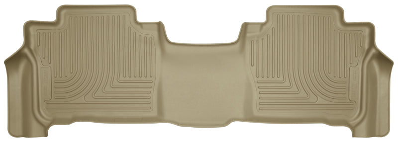 Lexus LX570 / 13-16 WeatherBeater 2nd Row Tan Floor Liners — 13-16 Toyota Land Cruiser