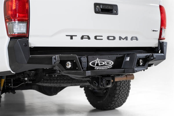 Stealth Fighter Rear Bumper w/ Backup Sensor Cutouts — 16-19 Toyota Tacoma