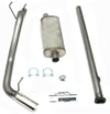 Pre Runner 3.4L 409SS Pass Side Single Exit Cat-Back Exhaust — 95-99 Toyota Tacoma