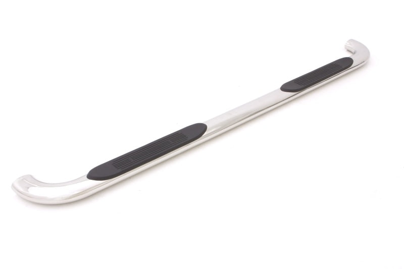 4in. Oval Curved SS Nerf Bars Access Cab - Polished — 05-17 Toyota Tacoma